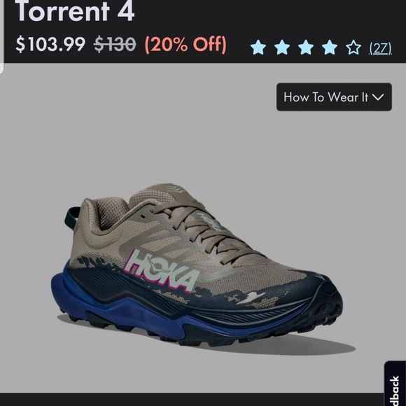 Hoka Torrent 4 Farro/Ultramarine - Picture 4 of 13